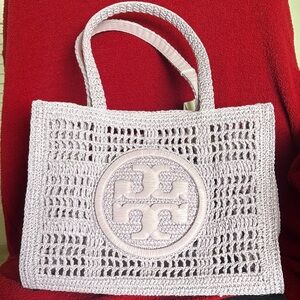 Tory Burch Small Ella Hand-Crocheted Tote